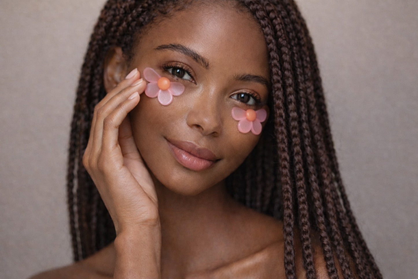 Patchs Yeux Fleur "Hibiscus Bloom" - Le glow fun & instantané